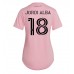 Inter Miami Jordi Alba #18 Voetbalkleding Thuisshirt Dames 2023-24 Korte Mouwen